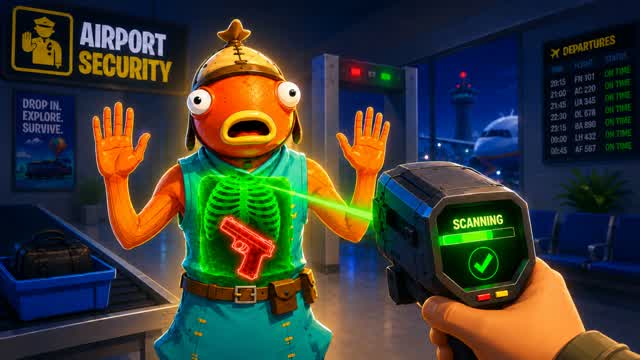 Airport security roleplay — Fortnite Creative map cover art