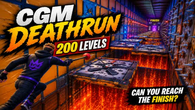 200 LEVELS | IMPOSSIBLE DEATHRUN 🔥 — Fortnite Creative map cover art