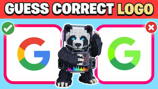 GUESS CORRECT LOGO 🔎 OBBY 🌈 MUSIC FUN — Fortnite Creative map