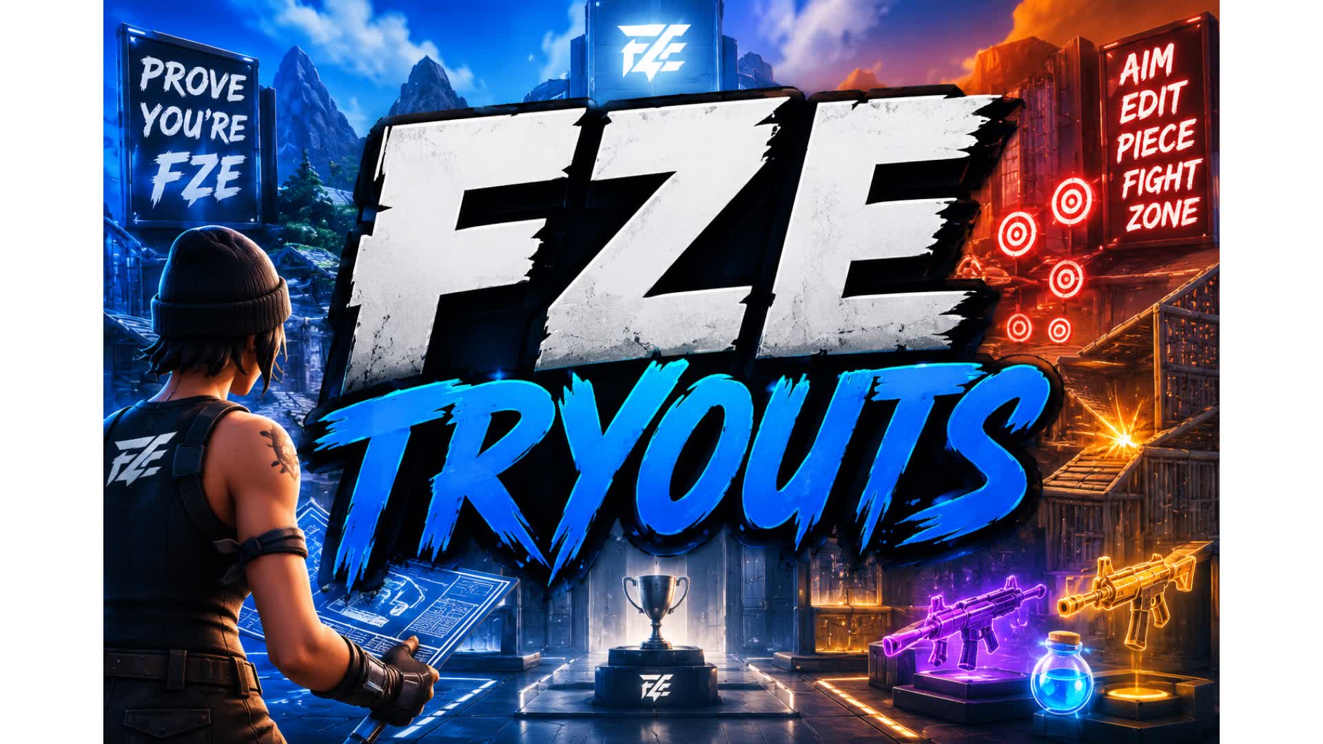 FZE tryouts — Fortnite Creative map
