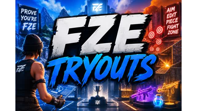 FZE tryouts — Fortnite Creative map