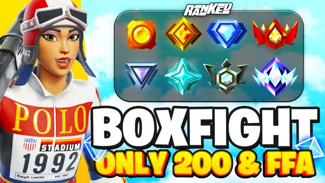 BOX FIGHT 🎯ONLY 200 TRAINING AIM — Fortnite Creative map