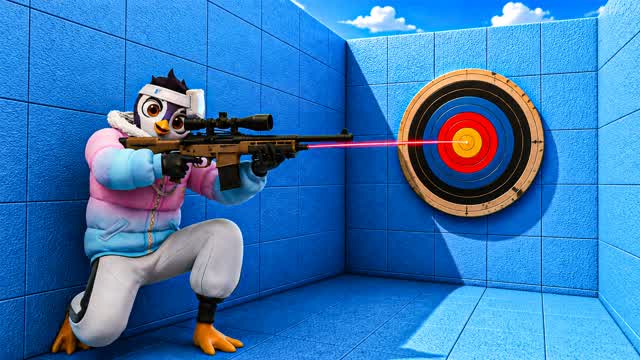 PENGUIN TRICKSHOT PARKOUR — Fortnite Creative map