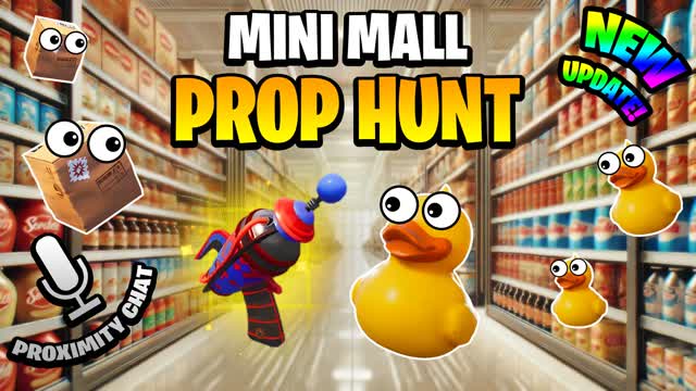 MINI MALL PROP HUNT 🛒 — Fortnite Creative map cover art