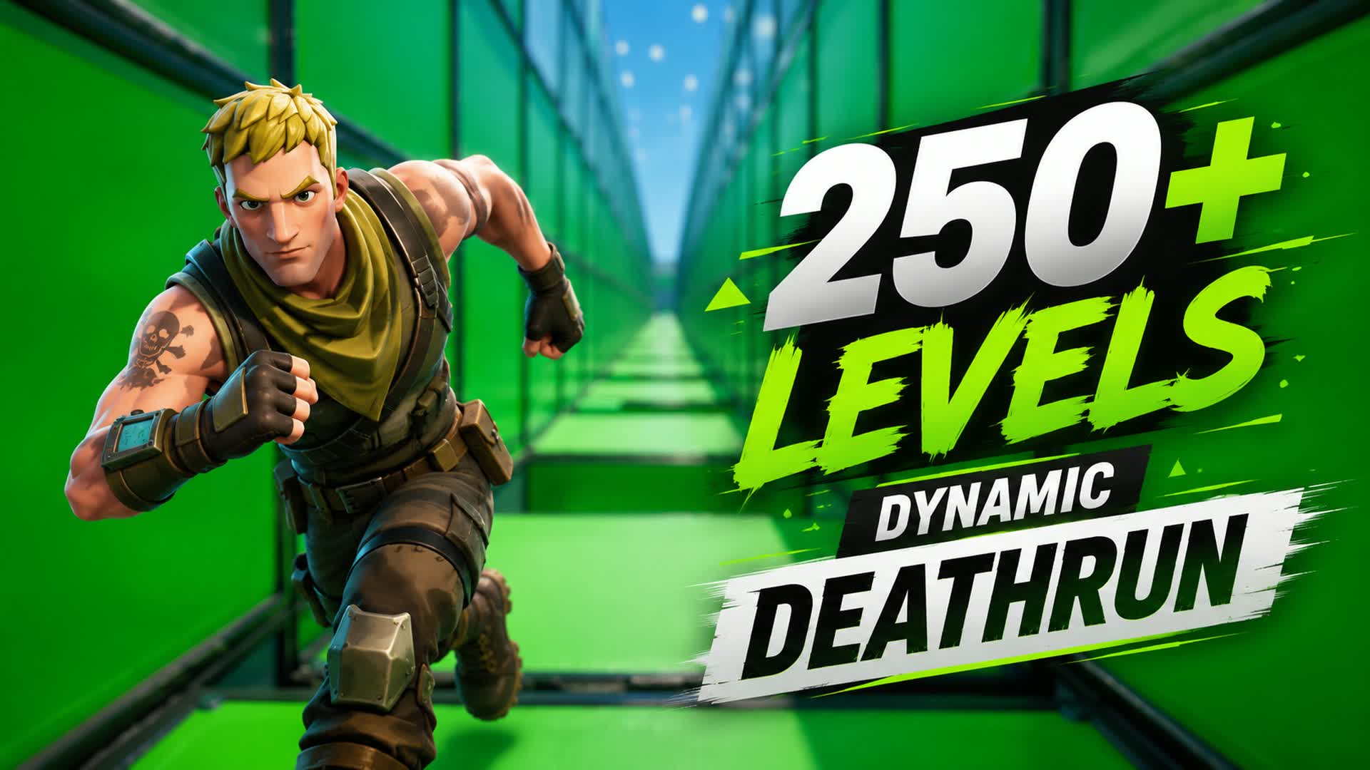 DYNAMIC 250+ LEVEL DEATHRUN — Fortnite Creative map