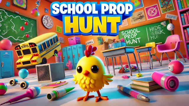 SCHOOL PROP HUNT — Fortnite Creative map