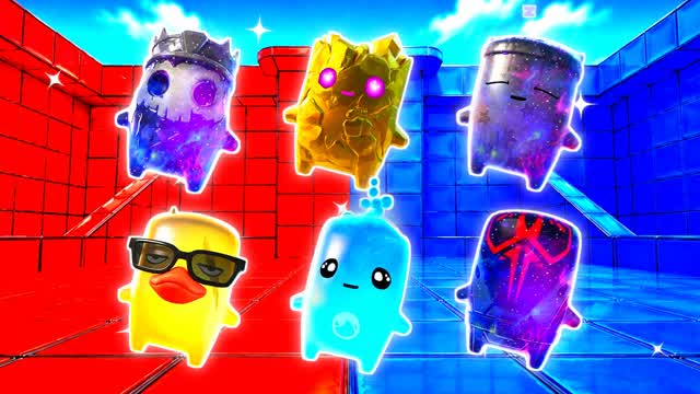 RED VS BLUE SILKSHOT 🔴🔵 — Fortnite Creative map cover art