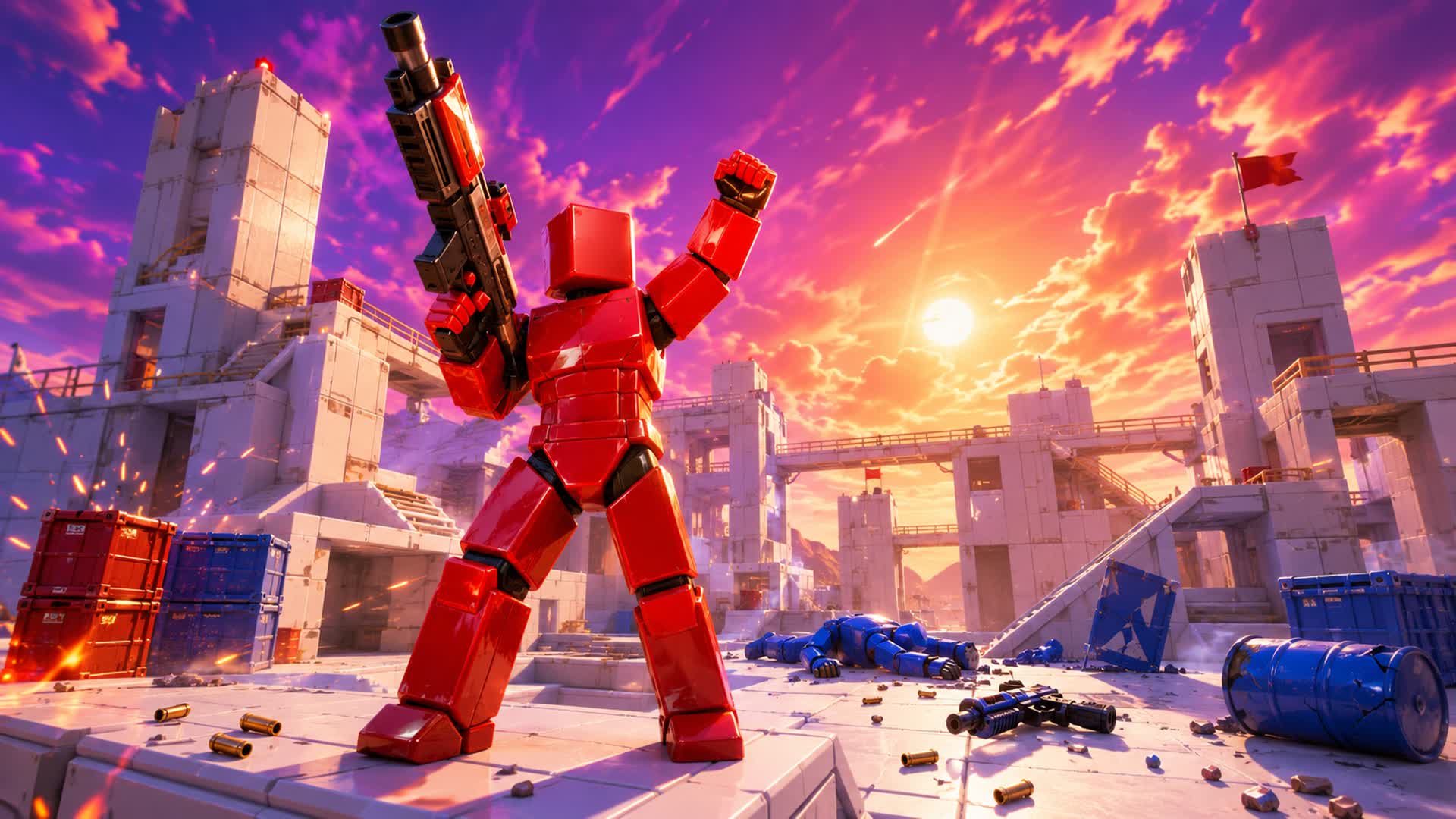 RED VS BLUE π΄π΅ CAR β Fortnite Creative map