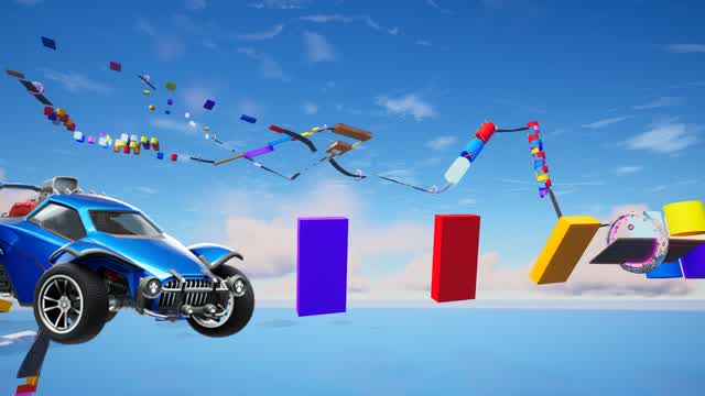 Obby - Rocket Racing — Fortnite Creative map cover art