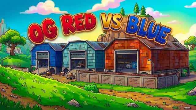 OG RED VS BLUE — Fortnite Creative map cover art
