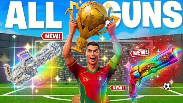 ALL GUNS CR7 CHAMPIONS🤫 — Fortnite Creative map cover art