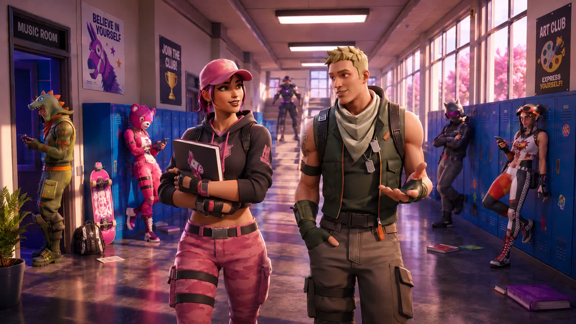 Violet High RP | Party Royale — Fortnite Creative map
