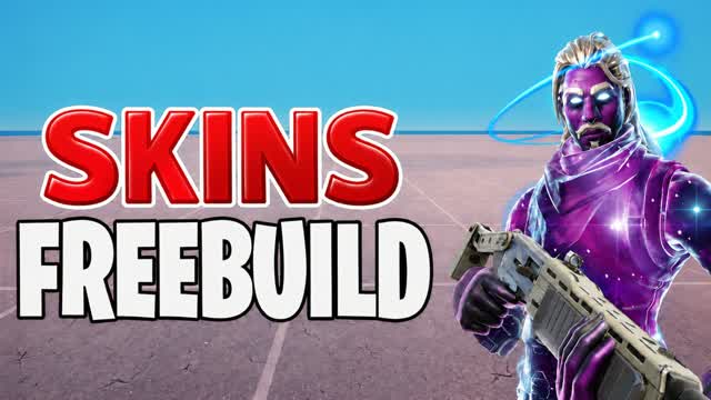 ALL THE SKINS FREEBUILDS — Fortnite Creative map cover art