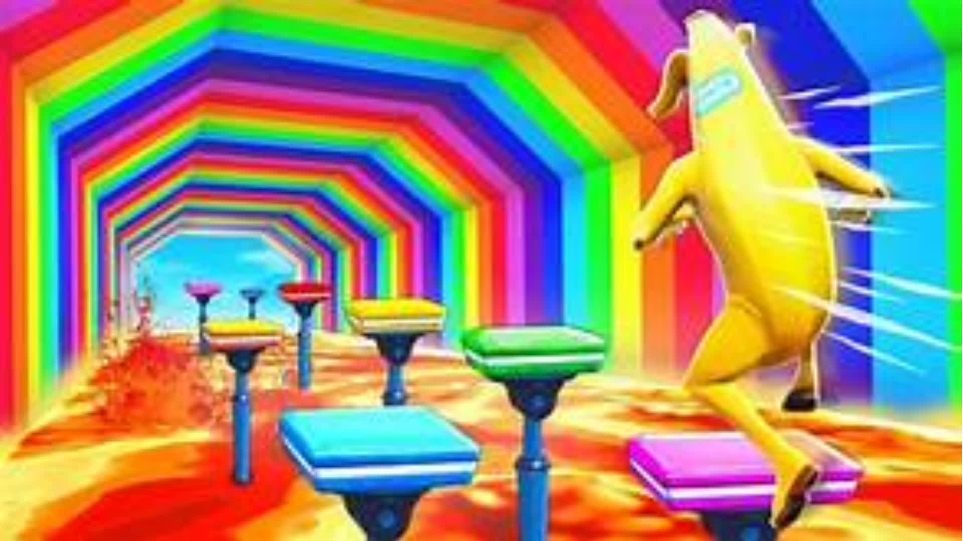 🌈 Default Color Parkour🌈 — Fortnite Creative map
