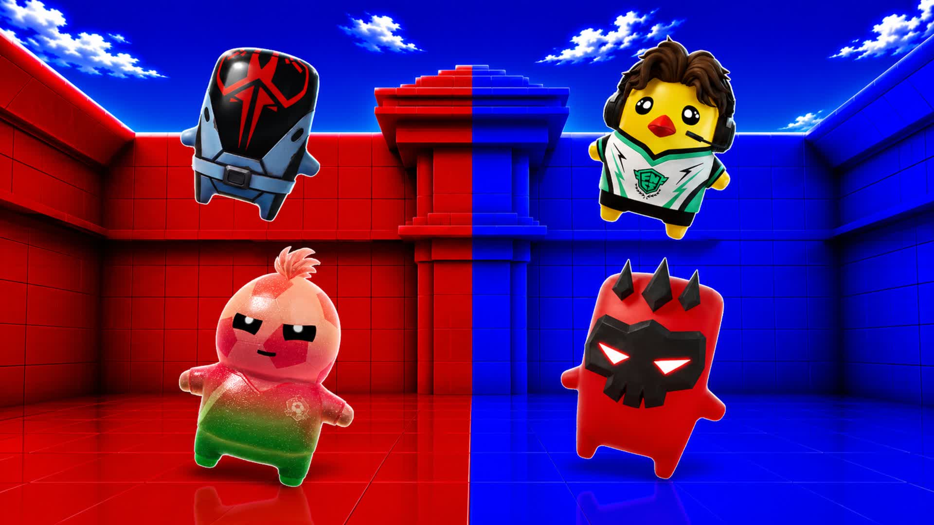 RED VS BLUE 🔴🔵 HYPER RARE! — Fortnite Creative map