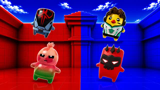 RED VS BLUE 🔴🔵 HYPER RARE! — Fortnite Creative map cover art