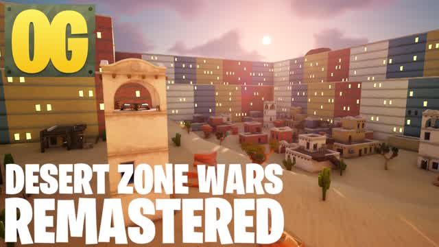 OG Desert Zone Wars Remastered — Fortnite Creative map cover art