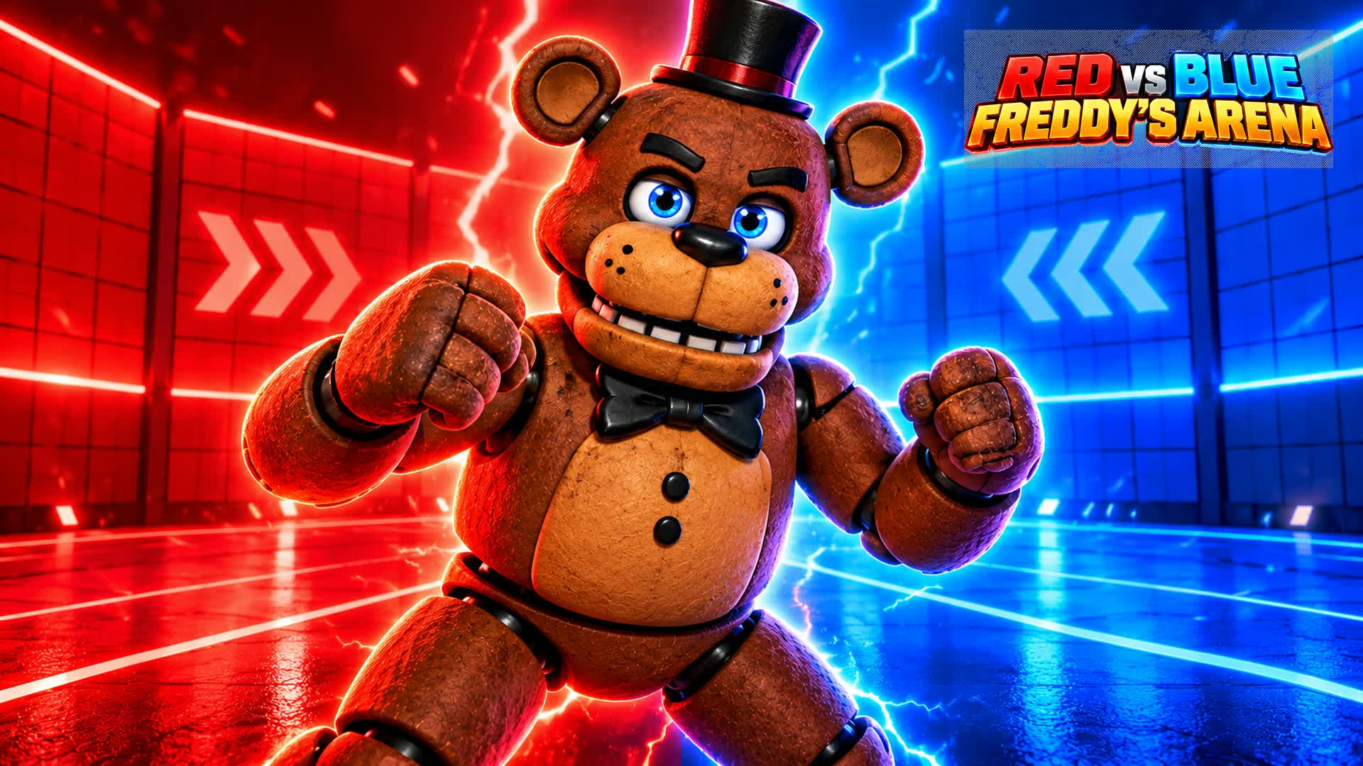 🐻 RED vs BLUE: FREDDY’S ARENA — Fortnite Creative map
