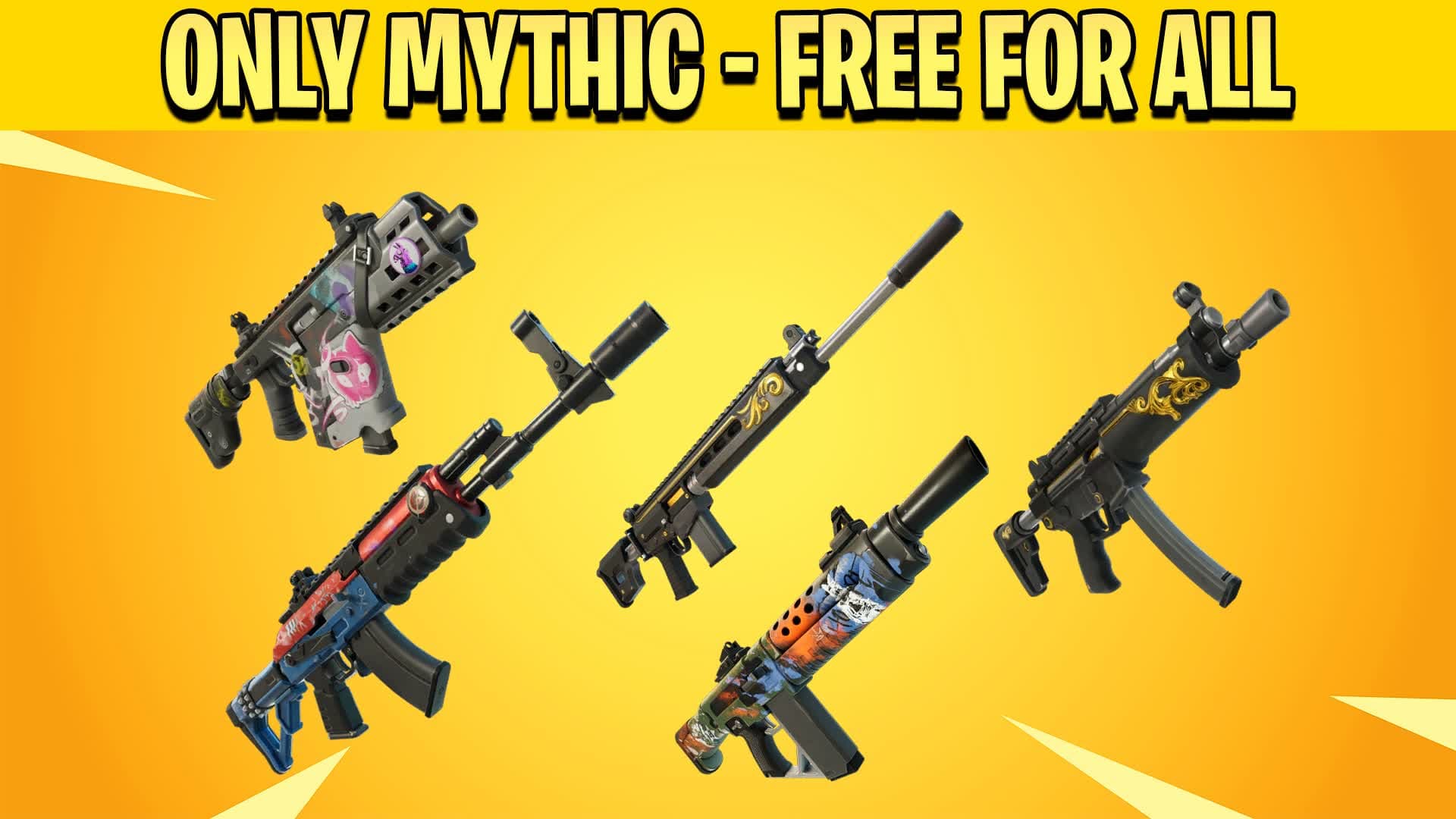 ONLY MYTHIC -  FREE FOR ALL — Fortnite Creative map