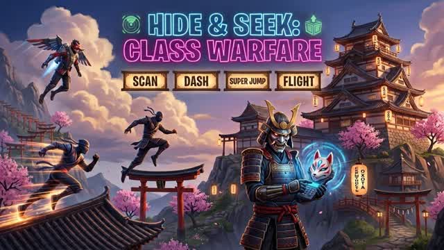 GR1NCHY Hide & Seek: Class Warfare — Fortnite Creative map