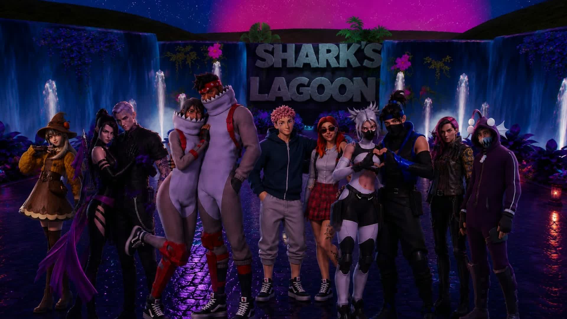 🦈🌊Shark's Lagoon🌊🦈 — Fortnite Creative map