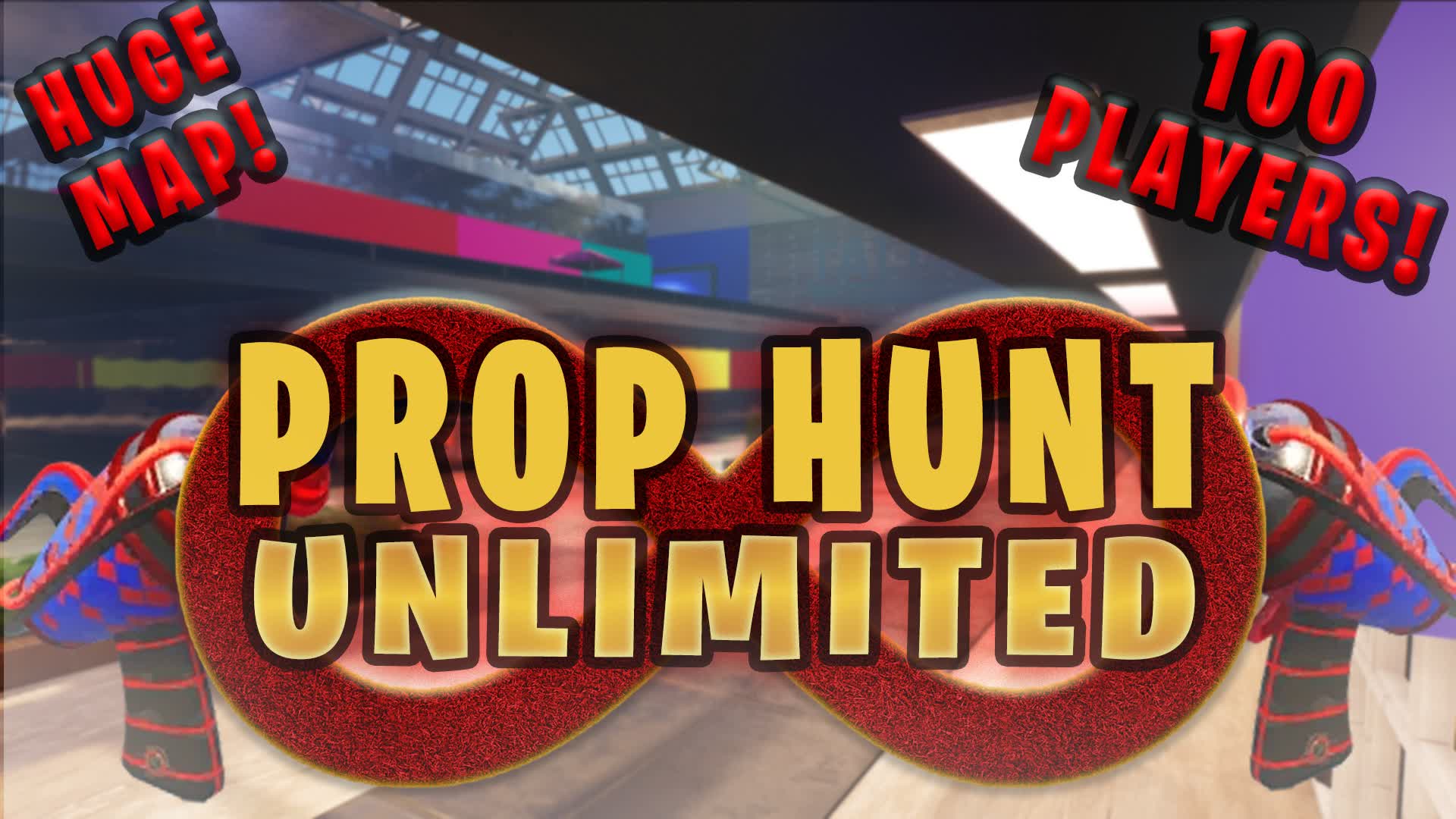 UNLIMITED PROP HUNT (100 Players) — Fortnite Creative map