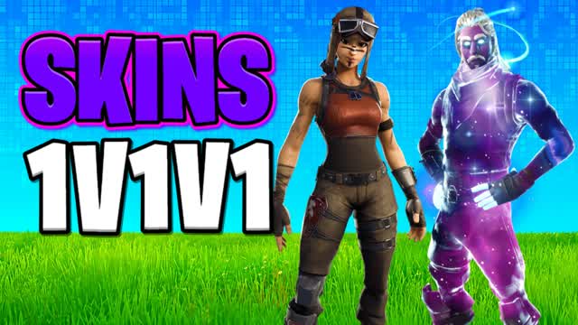 FFA 1V1V1 SKINS - سوبر تلتد ⭐ — Fortnite Creative map cover art