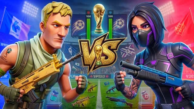 2026 WORLD CUP RED VS BLUE — Fortnite Creative map cover art