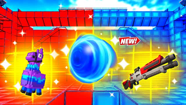 RED VS BLUE SHARP EYE 🔴🔵 — Fortnite Creative map cover art