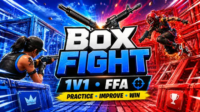 Box Fights FFA (16 Players) 🌟 — Fortnite Creative map cover art