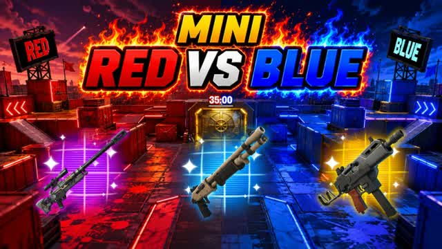 MINI RED VS BLUE 🔴🔵 — Fortnite Creative map