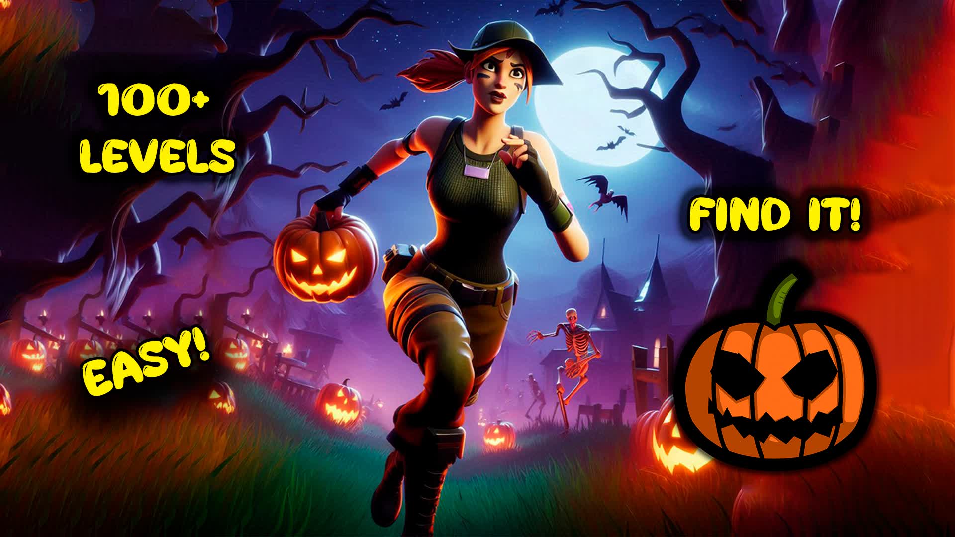 OBBY DEFAULT PARKOUR - HALLOWEEN — Fortnite Creative map