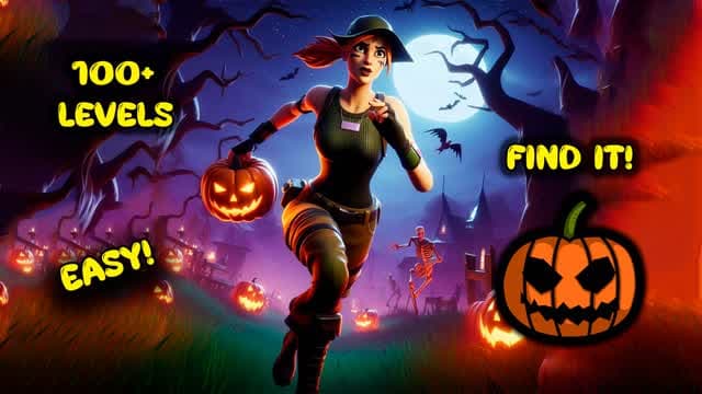 OBBY DEFAULT PARKOUR - HALLOWEEN — Fortnite Creative map cover art