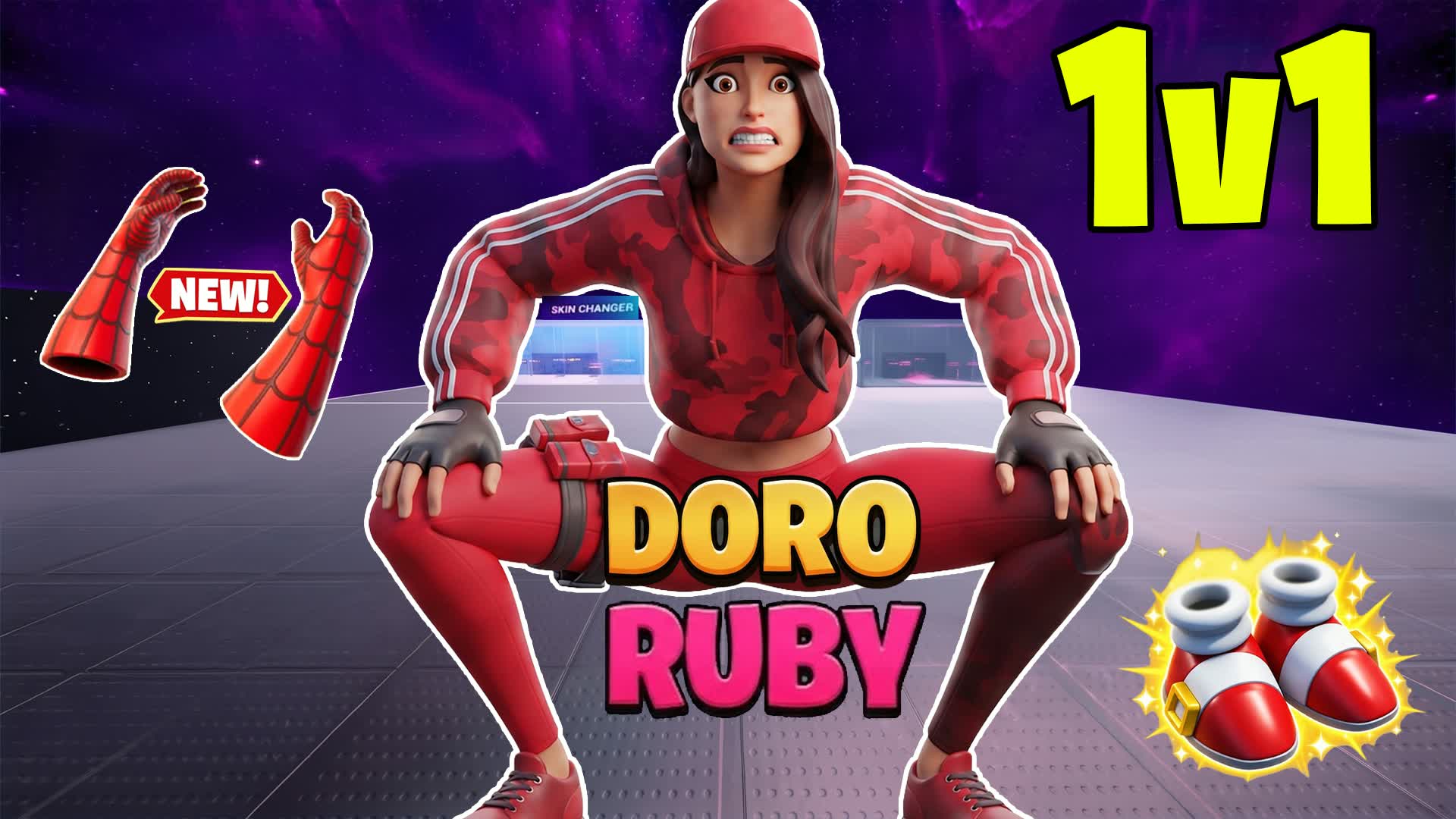 1V1 DORO RUBY SPIDER-MAN — Fortnite Creative map