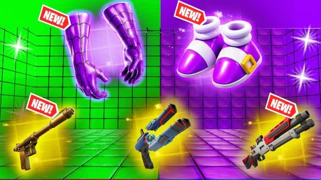 GREEN VS PURPLE🟢🟣GOO — Fortnite Creative map cover art