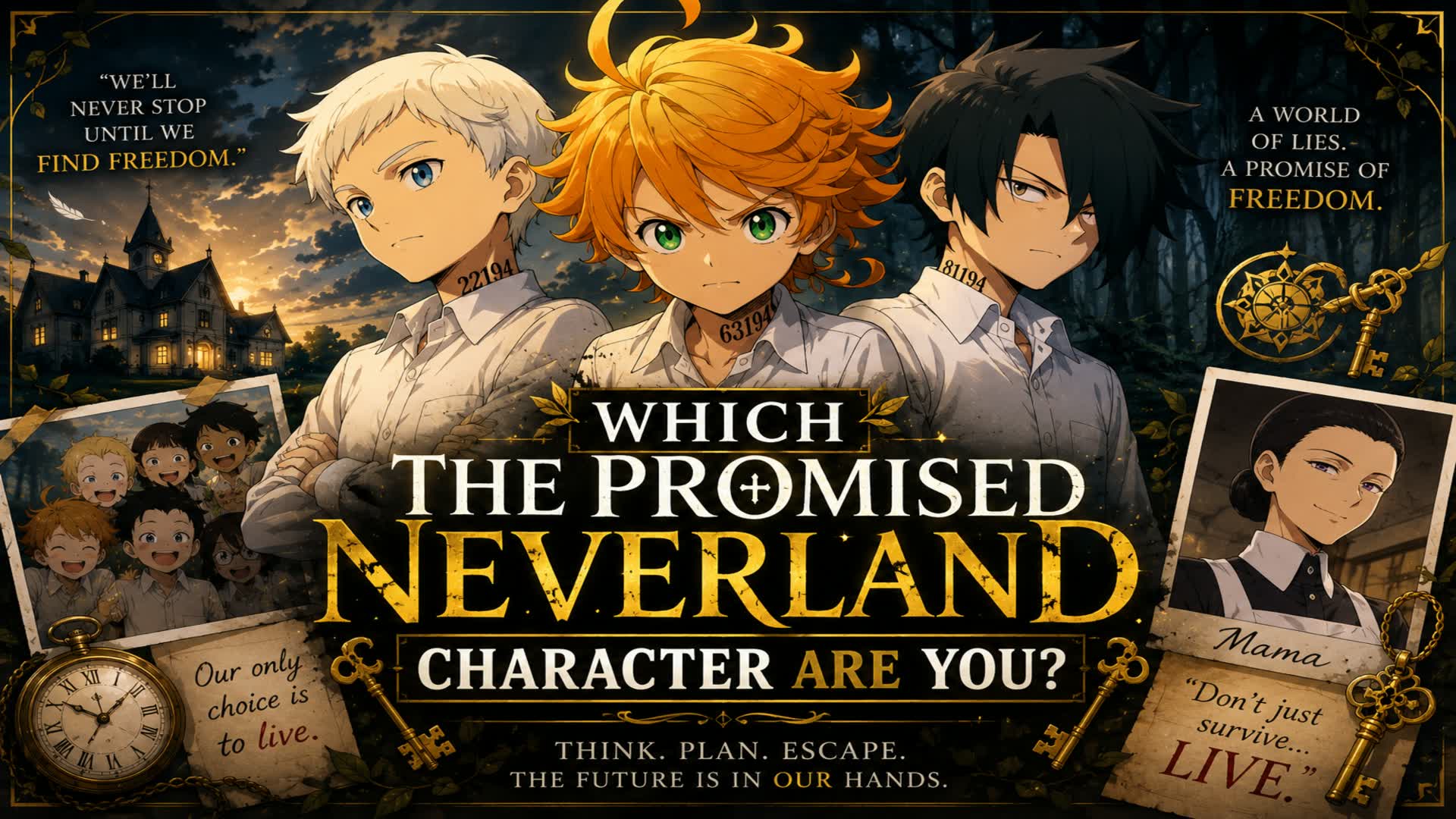 Which Promised Neverland CharacterAreYou — Fortnite Creative map