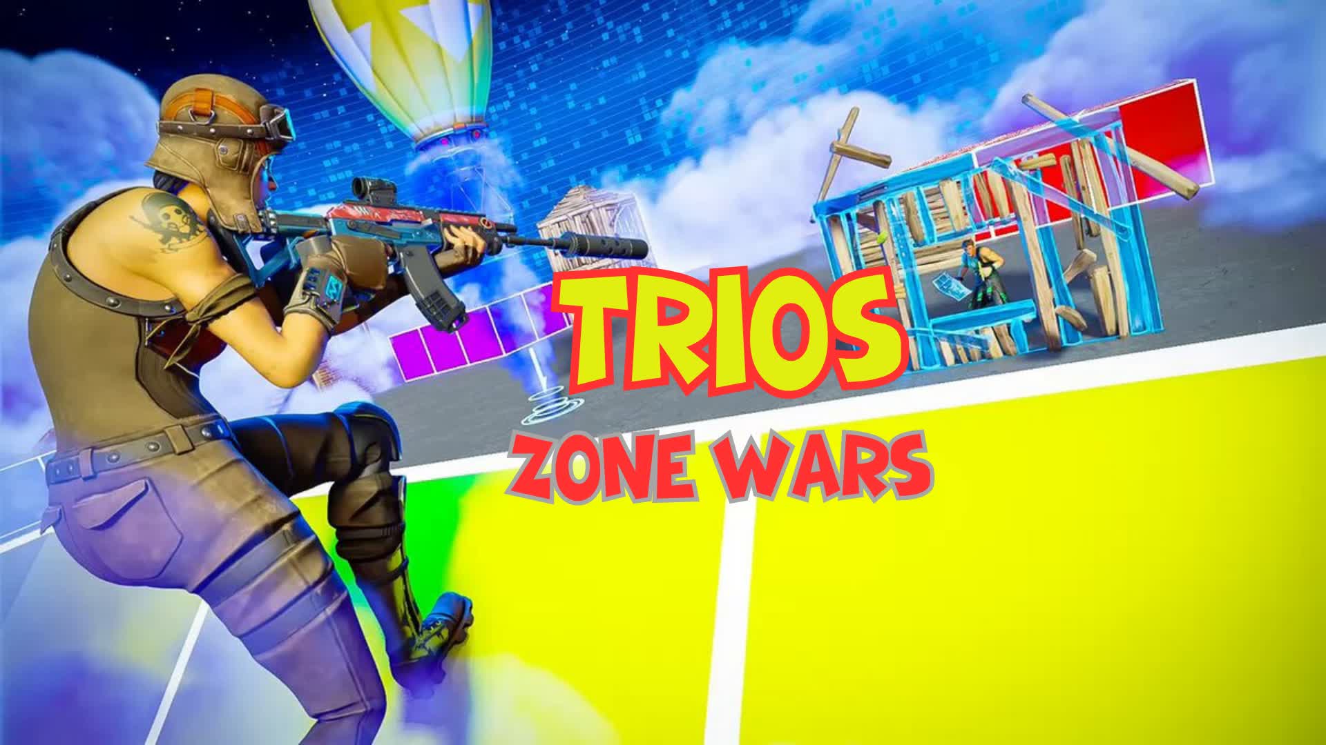 TRIO ZONE WAR — Fortnite Creative map
