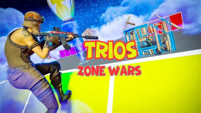 TRIO ZONE WAR — Fortnite Creative map cover art