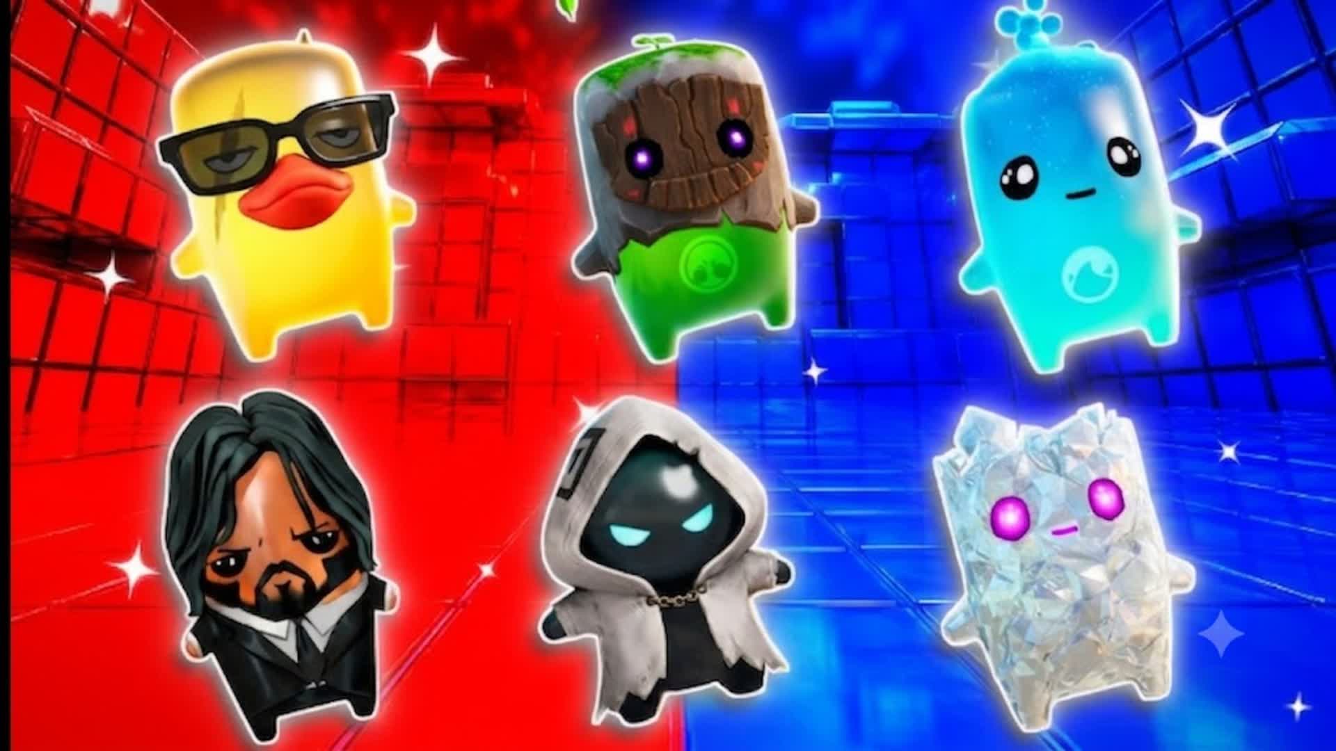 RED VS BLUE WICK — Fortnite Creative map