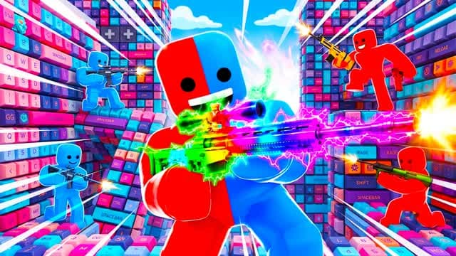 RED VS BLUE RIVALS KEYBOARD — Fortnite Creative map cover art