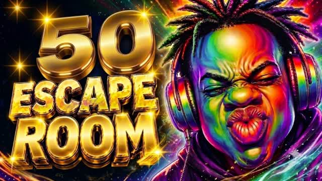 50 Mega Escape Room 🤪 — Fortnite Creative map cover art