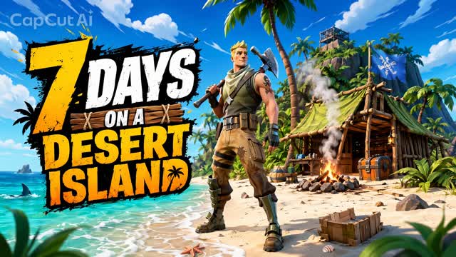 7 Days on a desert Island 🏝️ — Fortnite Creative map