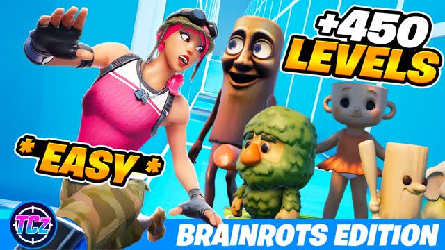 TomasCz ITALIAN BRAINROT DEATHRUN 450+ — Fortnite Creative map cover art