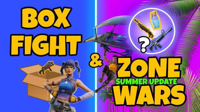 BOX & ZONE WARS — Fortnite Creative map cover art