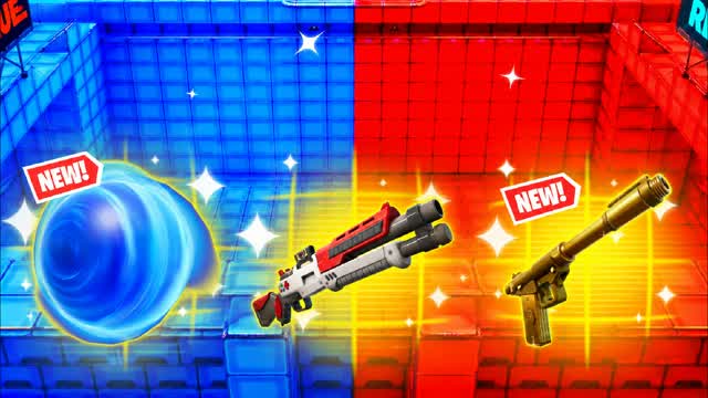 🔴🔵 RED VS BLUE LOCK IN — Fortnite Creative map cover art