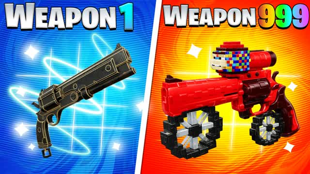 OVERPOWERED GUN GAME 💥🔫ONE SHOT 🎯 — Fortnite Creative map cover art