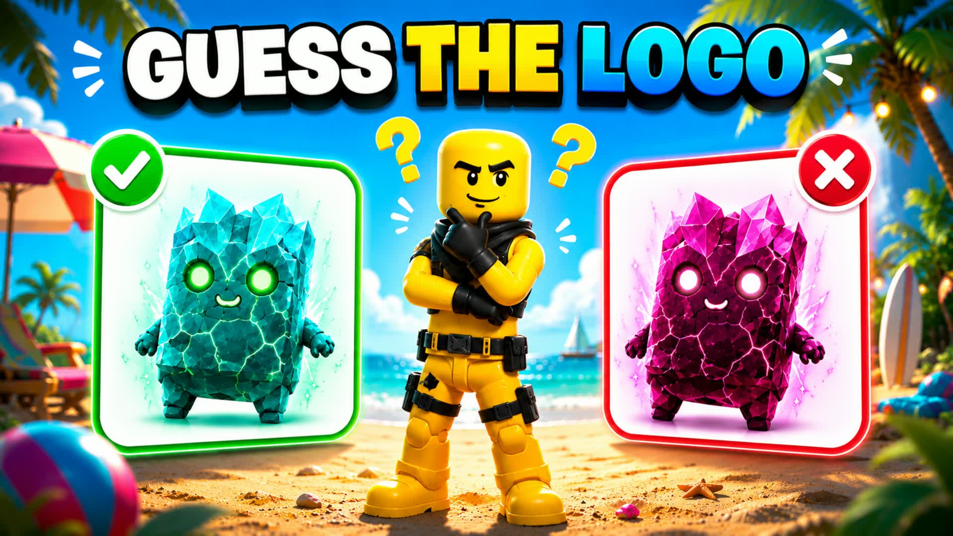 RIVALS SUMMER GUESS THE LOGO 🔎 — Fortnite Creative map