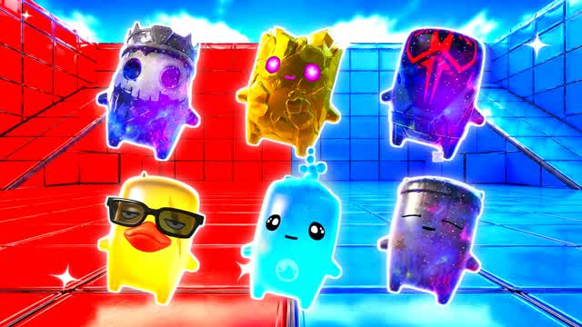 RED VS BLUE CITADEL FLARE 🔴🔵 — Fortnite Creative map cover art