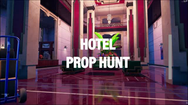 Hotel prop hunt — Fortnite Creative map cover art