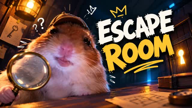 🐹 WEIRD HAMSTER ESCAPE ROOM — Fortnite Creative map cover art